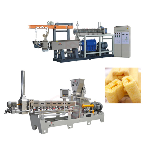 Twin screw core filling snack food production line