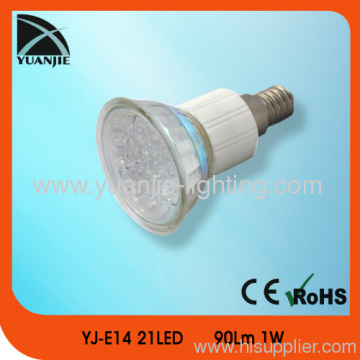 21 vetro Pcs Smd5050 Led lampada Spot