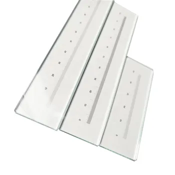 Standard Optical Glass Ruler Laboratory Microscope Glass Ruler