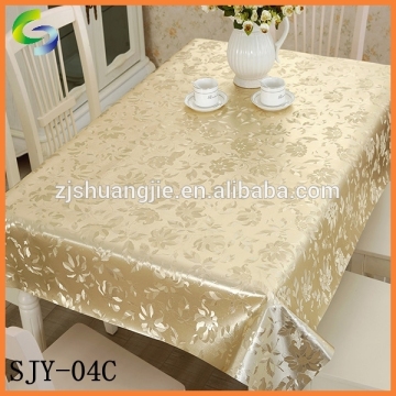 3D Embossed non woven backing wholesale tablecloth