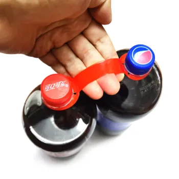 Plastic Water Bottle Holder Clip - Twin Pack Bottle Clips Carrier