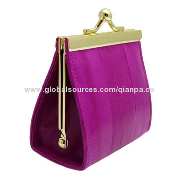 Leather Triangle Snap Coin Purse, Various Colors Available, OEM Orders Welcomed