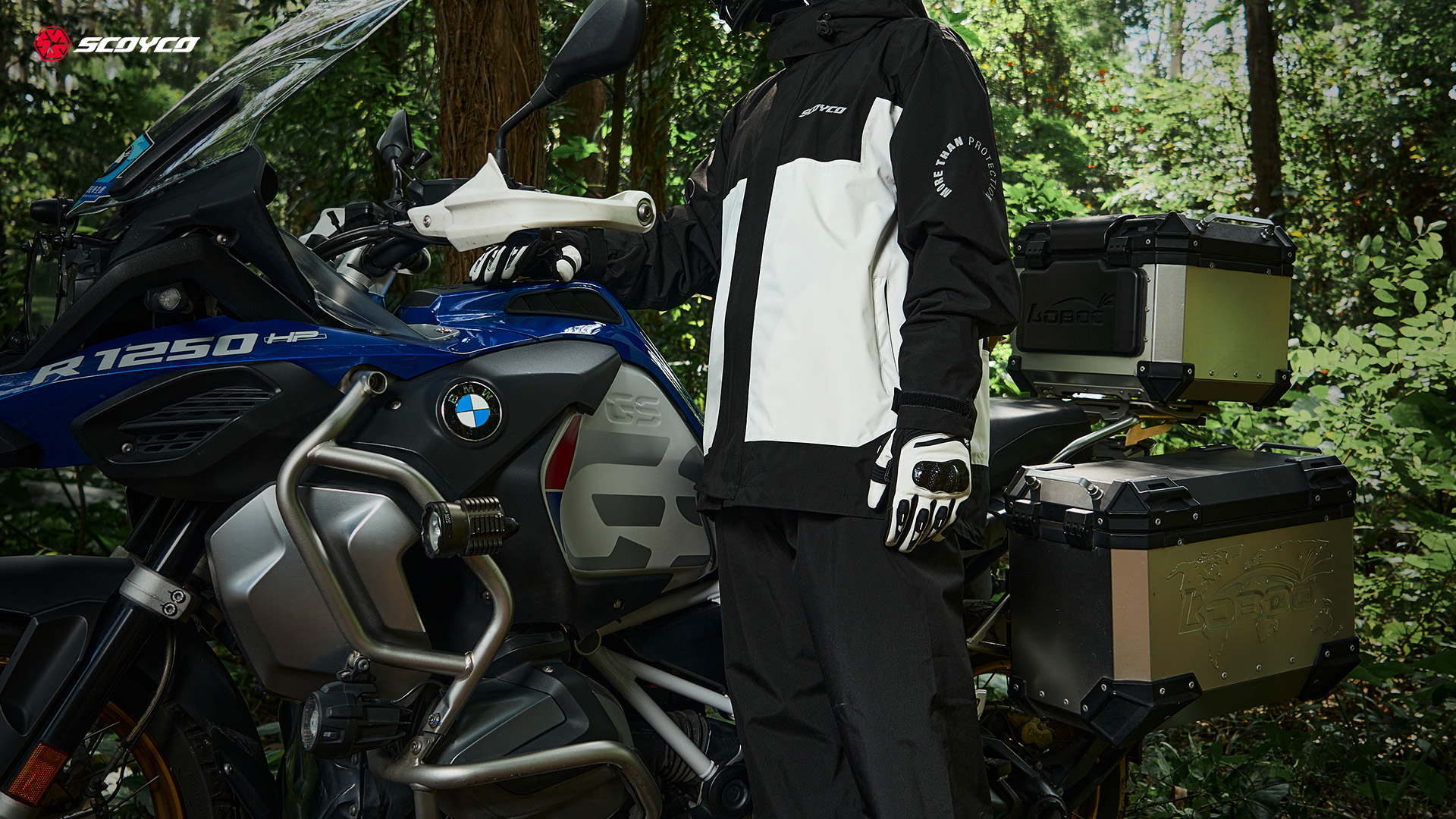 Two-piece rain suit