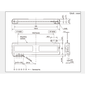 RSA0K Series Slide Potentiometer