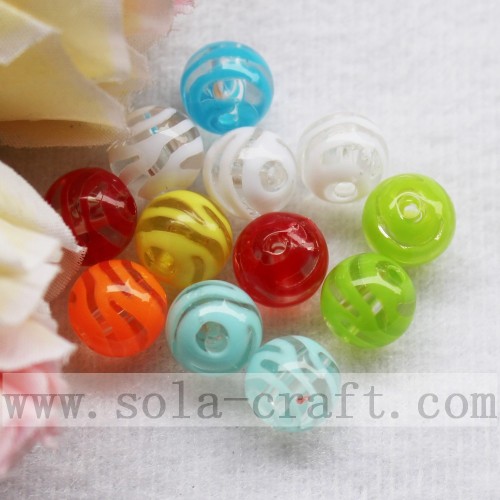 Beauty Clear Round Through Hole Acrylic Strip Beads