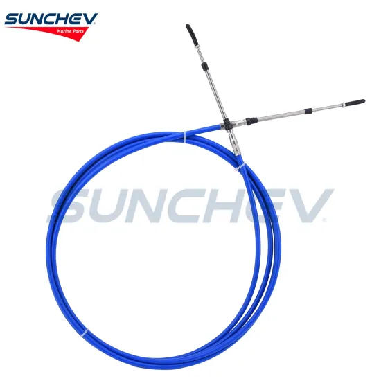 SUNCHEV Boat Throttle Control Cable 15.75 Feet(Blue)For Universal