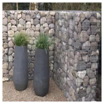 Sistema durável de parede de gabion boc para proteção do rio