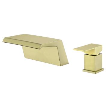 SHAMANDA Waterfall Bathroom Faucet Brushed Gold