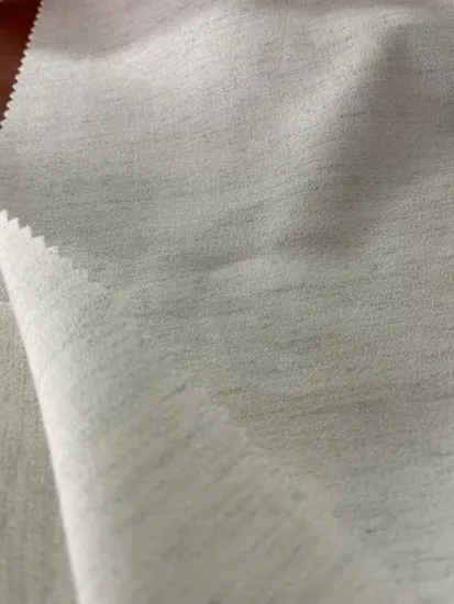 polyester rayon spandex slub effect crepe fabric for lady's