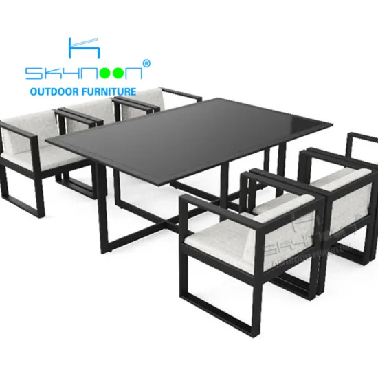 Fast Delivery Outdoor Space-Saving Garden Cube Dining Set with 6 Chairs - Patio Table and Chair Set (31020)