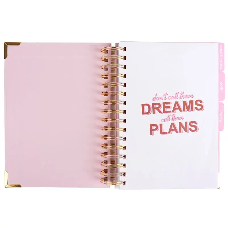 Daily planner and journal customized printing