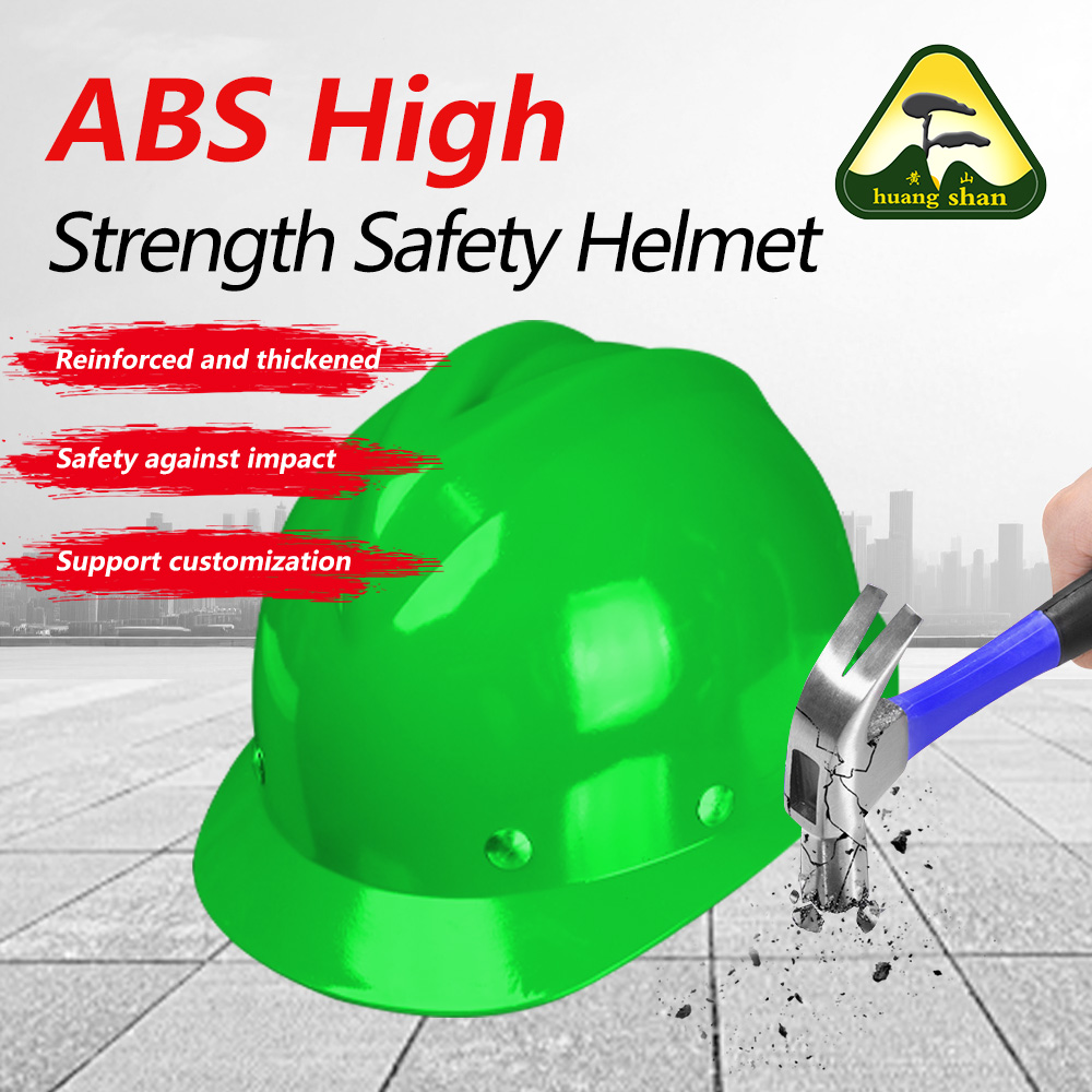 Capacete de segurança em forma de V de material de fibra de vidro verde