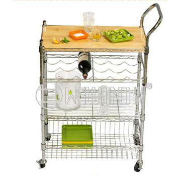 4 Tiers Multifuction Metal Kitchen Cart