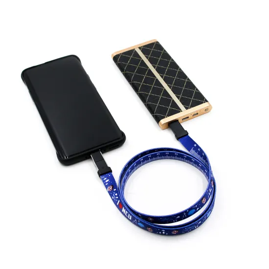 Yijiashishang Yj FASHION Hot Promotional Gifts Keychain USB Data Cable Lanyard 3 in 1 Micro USB Charging Cable