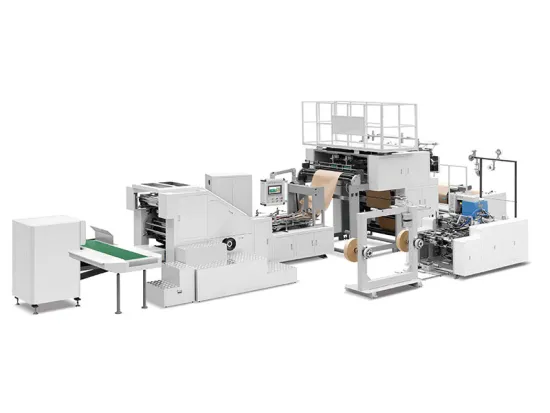 Square Bottom Paper Bag making Machine with Flat Handle