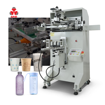 Semi Auto Screen Printing Machine for Single Color Cups (PP, PVC, Plastic, Glass, Paper)