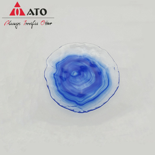 Placa creativa ATO tazones de cristalería plato hilado nublado