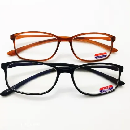 Big Face Wide Frame Myopia Glasses for Men - Square Prescription Eyewear