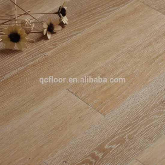 Top class CE Certified Luxury solid wood floors lime wash oak flooring