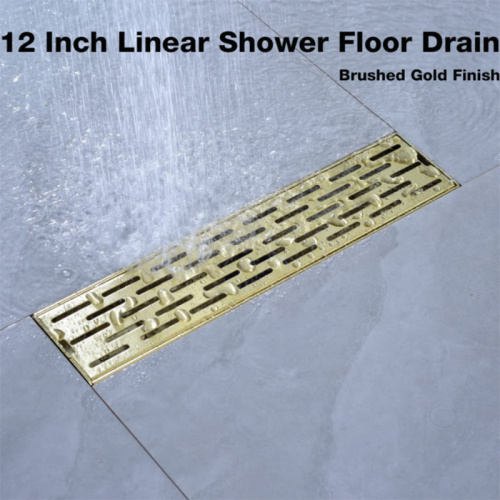 Linear Shower Floor Trap Shower Gold Long Channel Linear Floor Drain Manufactory