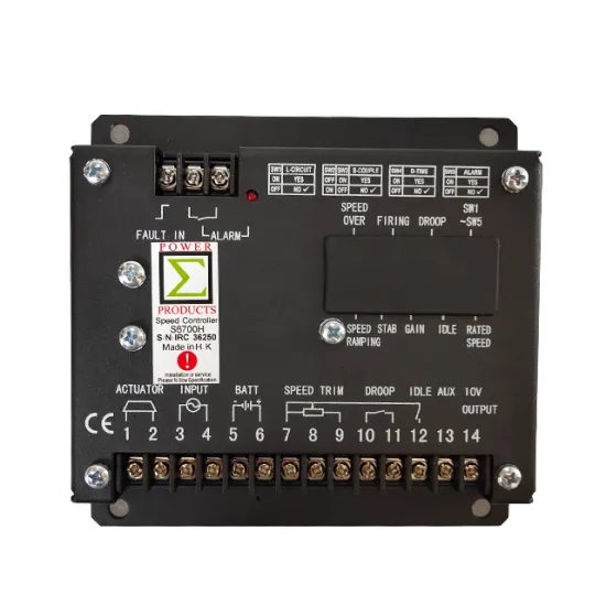 Engine Governor, Speed Control System, and Electronic Speed Controller for Diesel Generators: Models S6700H and S6700E
