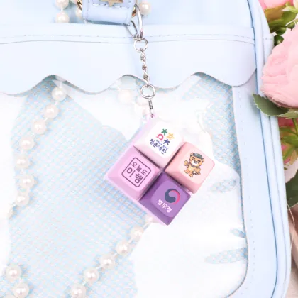 Custom Keycap Decompression Tester Keychain
