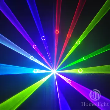 2W RGB Full Color Animation Disco DJ Show Lights & Laser Light Set