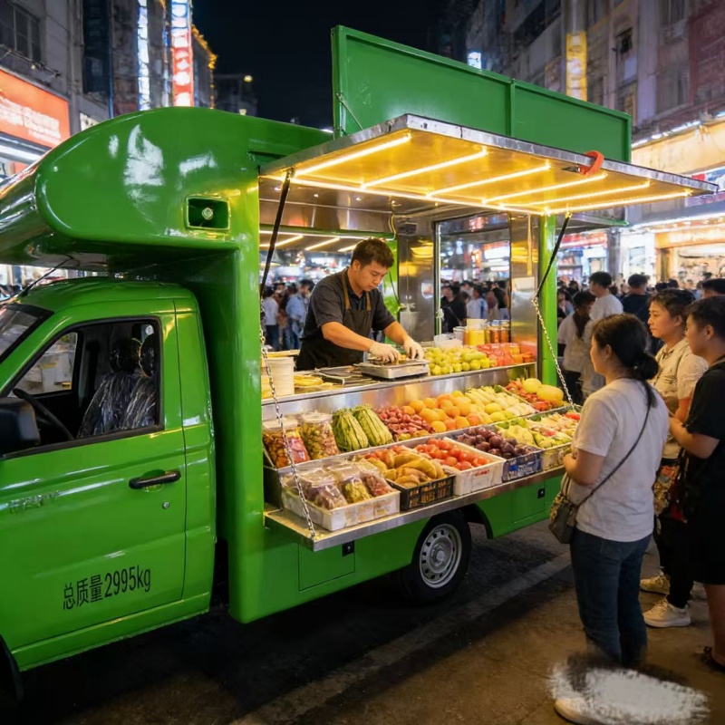 Fruit and vegetable sales cart