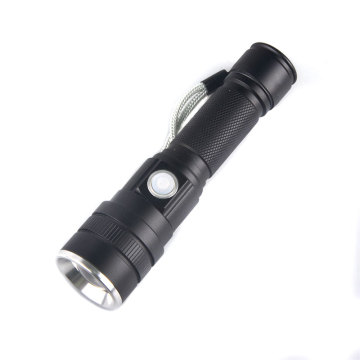 Linterna táctica recargable con salida de 1000 lumen, diseño impermeable y característica de carga USB: Perfecto para acampar