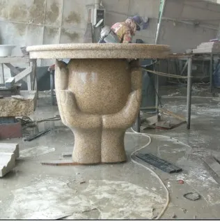 stone chair and bench