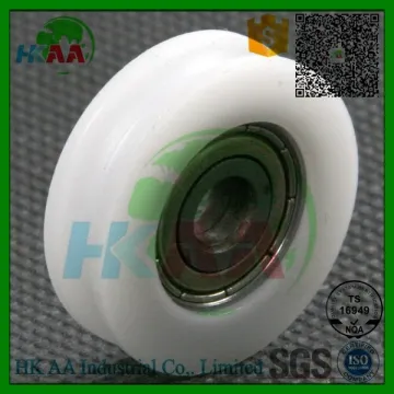 Round Groove Nylon Pulley Wheels Roller for Slide Gate Angle Bar Drawers