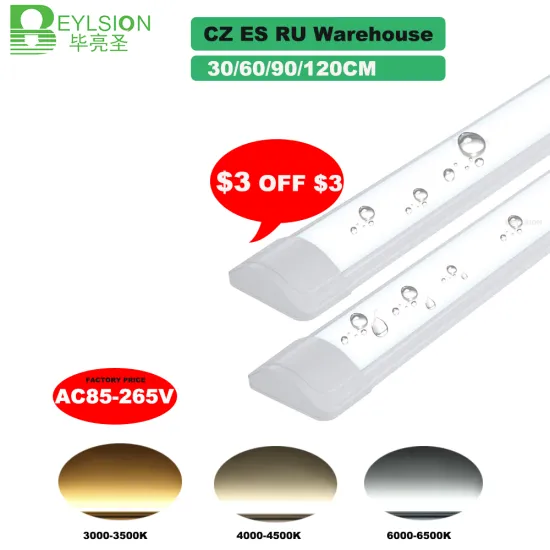 10 PCS/LOT 5 PCS Tube LED Cleaning Purification Light 10W 20W 30W 40W LED Tri-proof Batten Light LED Tube Linear Lamp AC85-265V