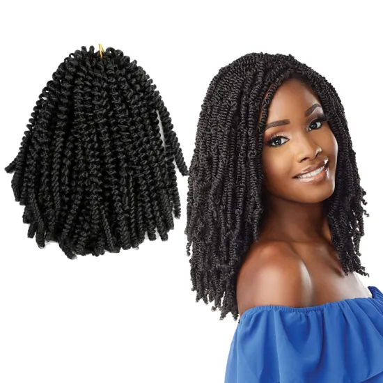 High Quality Spring Twist Hair Afro Kinky Water Wave Crochet Braids for Passion Twist Crochet Bulk Spring Twist Hair Curly Afro