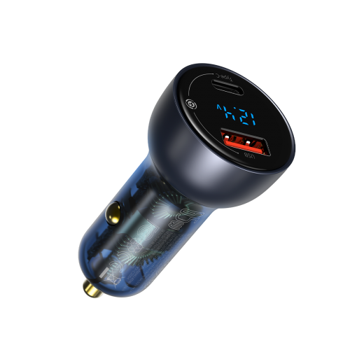 Digital Display Dual Car Charger 65W