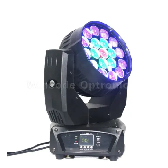 DMX Bee Eye 19*15w RGBW 4in1 Martin Mac Aura Zoom LED Wash Moving Head Light for Disco Lighting