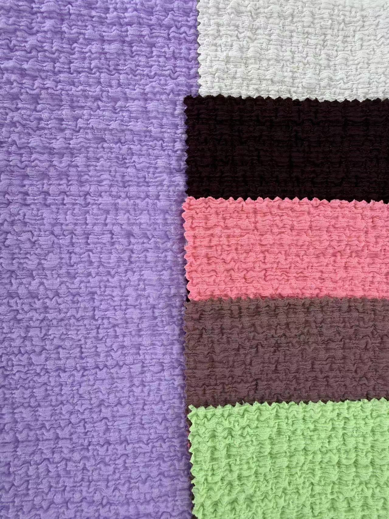 Warp Knit Crinkle Fabric For Girls Apparel