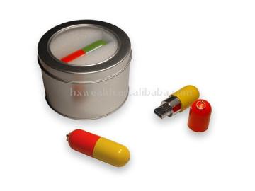 USB Flash Disks with pill shape