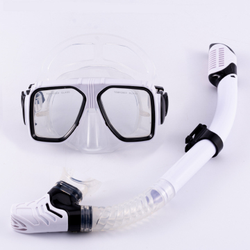 Bán nóng Silicone Snorkel Bộ: Mặt nạ lặn biển với ống thở khô bằng thủy tinh