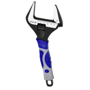 Large opening short handle multipurpose wrench Thin opening short handle black gold Adjustable spanner