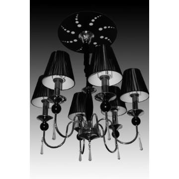 modern chandelier for home decoration with fabric lampshde