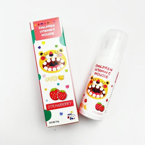 50g Ingrediente natural infantil creme dental de espuma