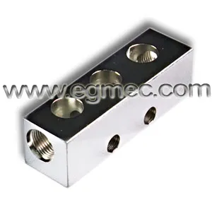 90 Degree Carbon Steel Bspp Threaded Header Bar Manifold 