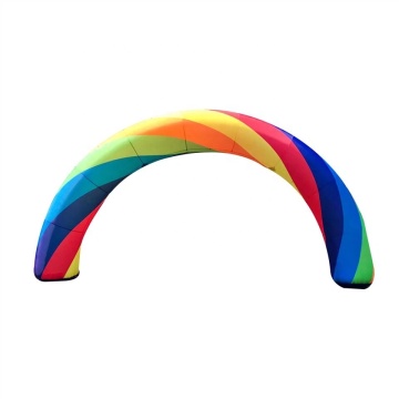 Custom beleuchtete PVC aufblasbare Regenbogenbogen für Ereignisdekorationen