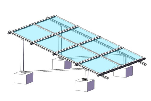 Suportes de sistema de montagem de telhado plana