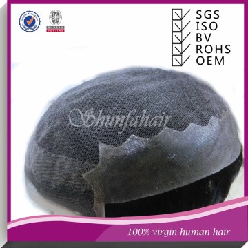 Top quality 100% Human Hair Men's Hair Systems, Men's Toupee, Men's Hair Pieces