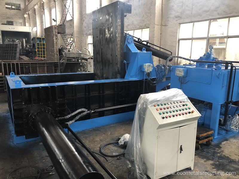 Push-out Scrap Iron Shavings Compactor Baling Machinery