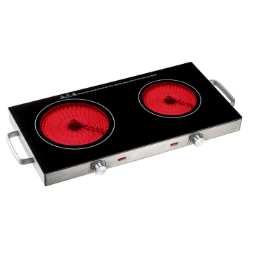 Double 2800W Burner Cooktop Radiationless Infrared Cooker