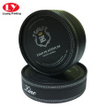 Rigid Black Cardboard Round Box With Lid