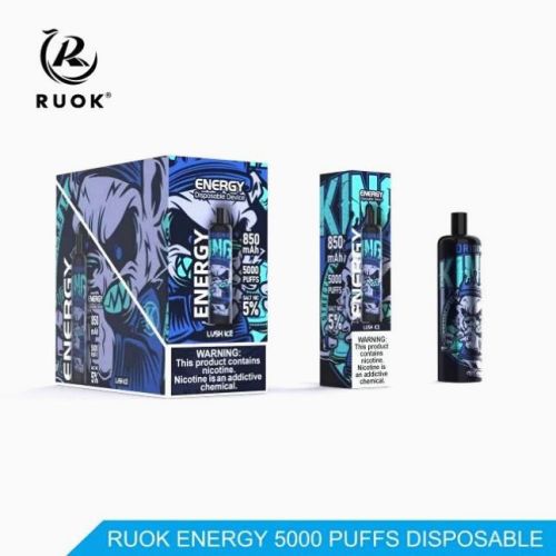 Ruok Energy 5000 퍼프 키트 포드 일회용 vape