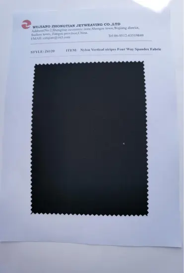 Nylon Vertical stripes Four Way Spandex Fabric